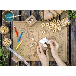 Fa csipeszek természetes fa 4 cm S/20