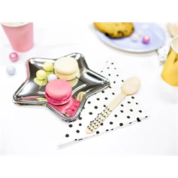 Fa evőeszköz fekete 16 cm S/18