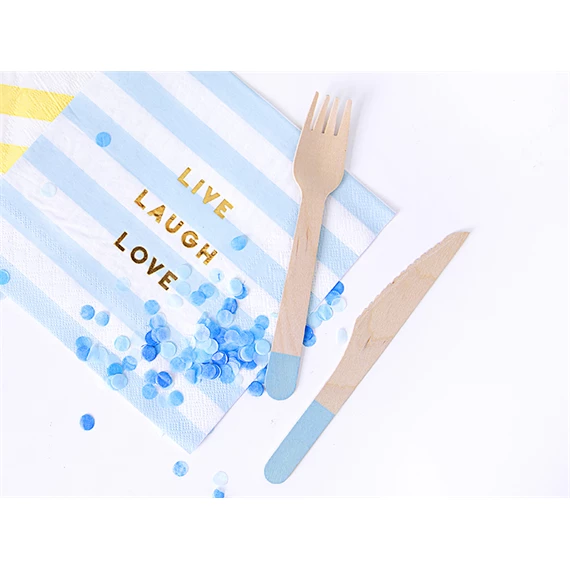 Fa evőeszköz világoskék 16 cm S/18