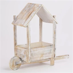 Faház keréken, rusztikus 46x14,5x46 cm