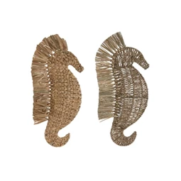 Fali dekoráció csikóhal 28x5x58 cm 2 féle