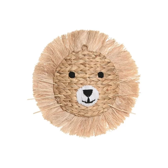 Fali dekoráció, oroszlán 46x6x46 cm