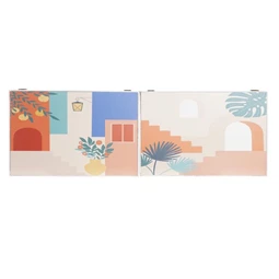 Fedődoboz modern mintás 46,5x6x31,5 cm 2 féle