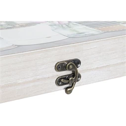 Fedődoboz növény mintás 46,5x6x31,5 cm 2 féle