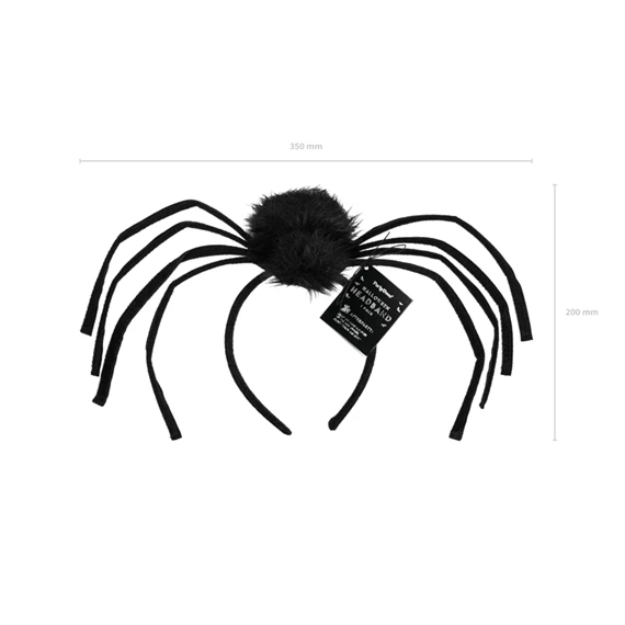 Fejpánt pók 19x32 cm fekete