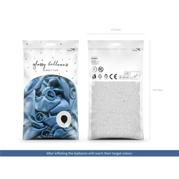 Fényes lufi 30 cm kék S/50