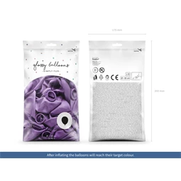 Fényes lufi 30 cm lila S/50