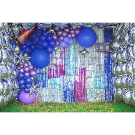 Fényes lufi 30 cm lila S/10