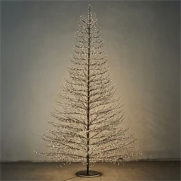 Fényfa fenyő, sziporkázó, 4060 LED-es, IP44, melegfehér 100x100x240 cm