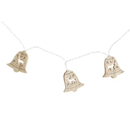 Fényfüzér LED-es harang 6,5x1,4x5,8 cm