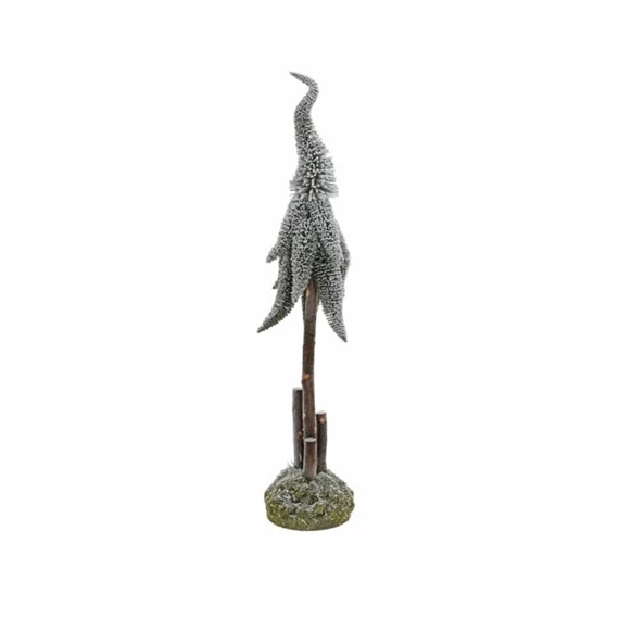Fenyő törzses, nyúlványos ágakkal, havas 90 cm
