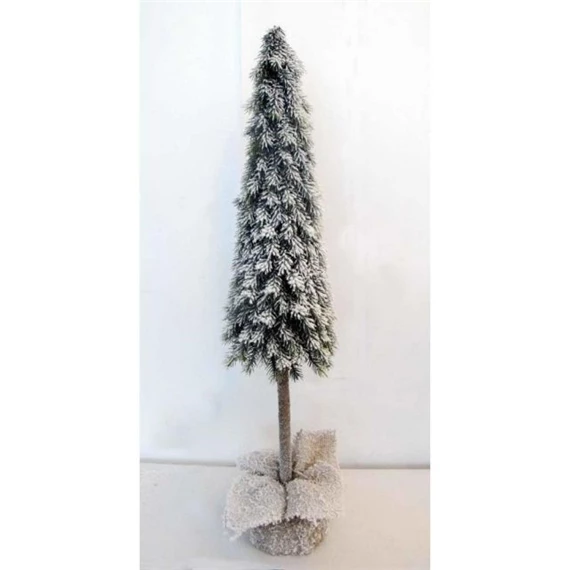 Fenyő törzses, zsákban, havas 78 cm