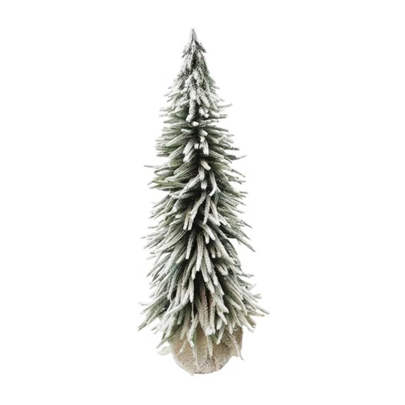 Fenyő zsákban, havas 77 cm