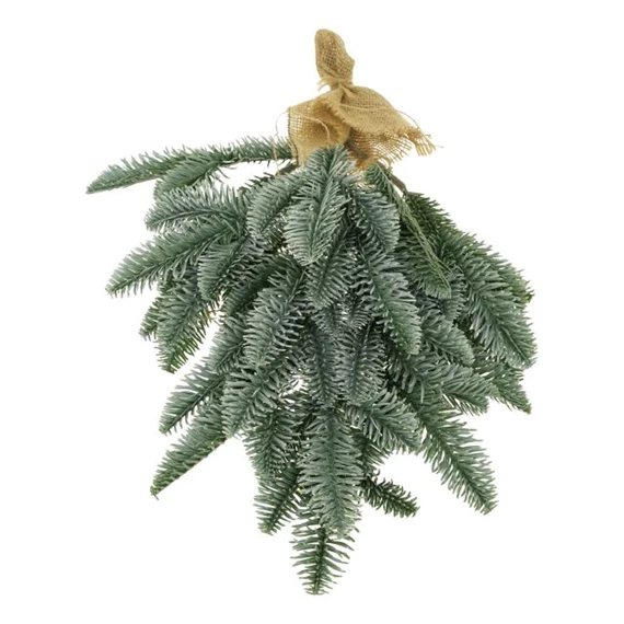 Fenyőág deres, akasztós 40 cm