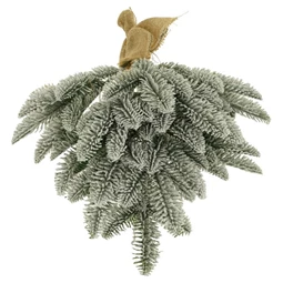 Fenyőág deres, akasztós 40 cm