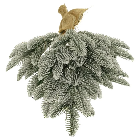 Fenyőág deres, akasztós 40 cm