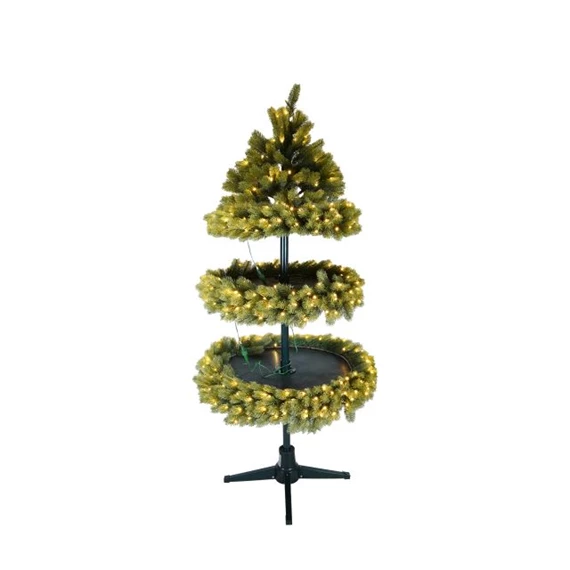 Fenyőfa 2 szintes, LED-es 150 cm