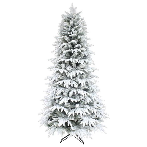Fenyőfa talppal, havas, 573 ággal 180 cm
