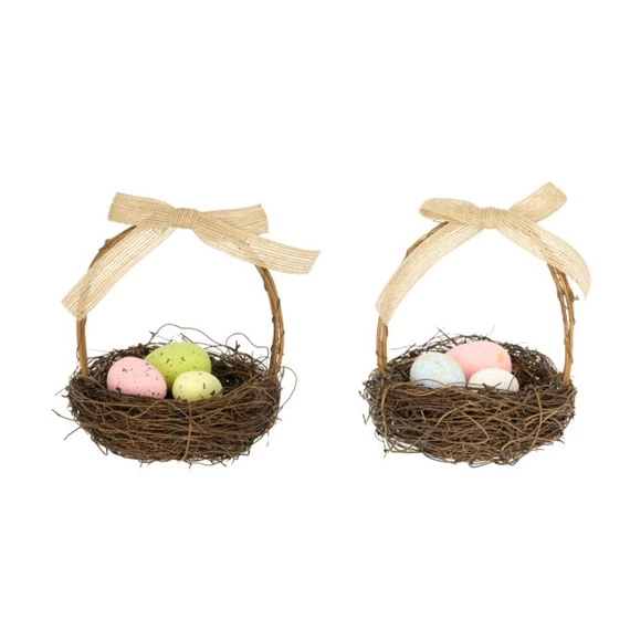 Fészek tojással 10 cm 2 féle