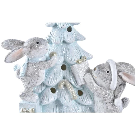 Figura LED-es fenyőfa 13,5x8x16 cm 2 féle