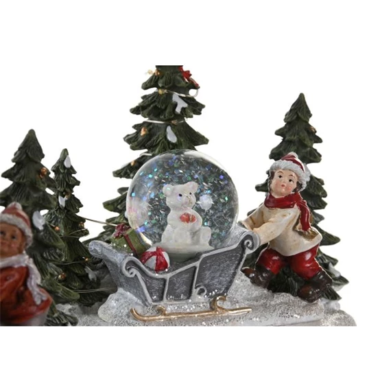 Figura LED-es szánkó 16x12,5x14,5 cm 2 féle