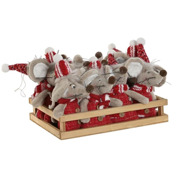 Figura egér akasztós 26x20x18 cm 2 féle