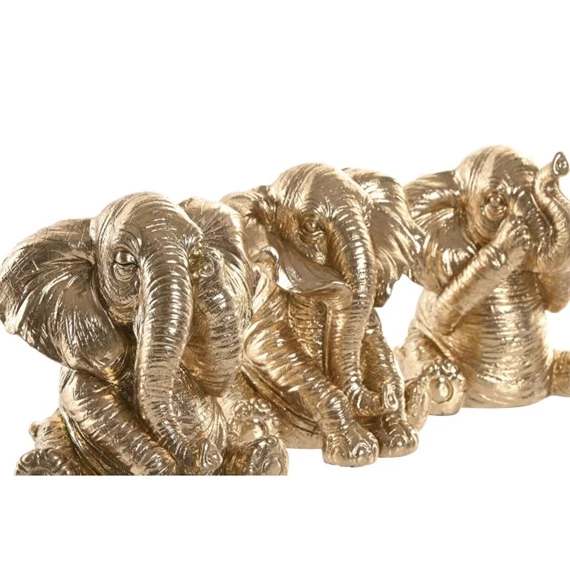 Figura elefánt 13x12x14 cm 3 féle