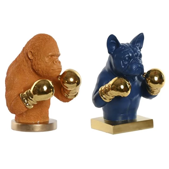 Figura majom, bulldog 28x26x35,5 cm 2 féle