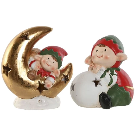 Figura manó LED-es 11,5x7,5x13 cm 2 féle