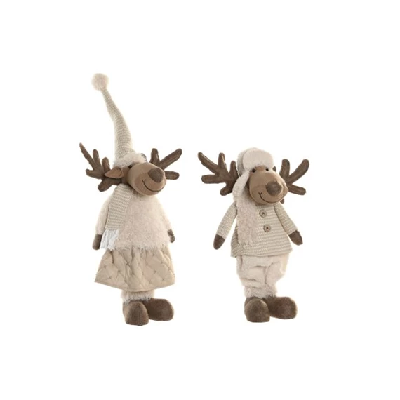 Figura rénszarvas, teleszkópos 20x14x82 cm 2 féle