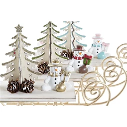 Figura szánkó 19x6x14 cm 3 féle