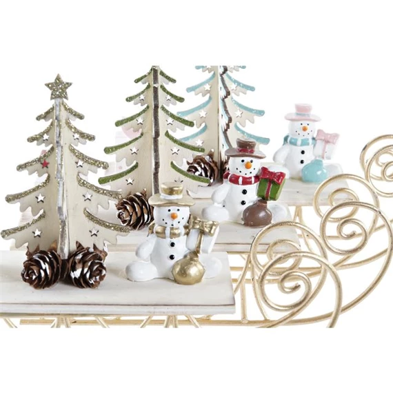 Figura szánkó 19x6x14 cm 3 féle