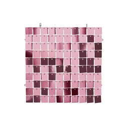 Flitter háttérpanel négyzet alakú 30x30 cm világos rózsaszín