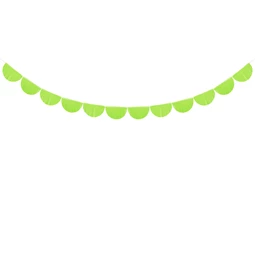 Fodros bojt girland zöldalma 3 m