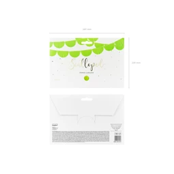 Fodros bojt girland zöldalma 3 m