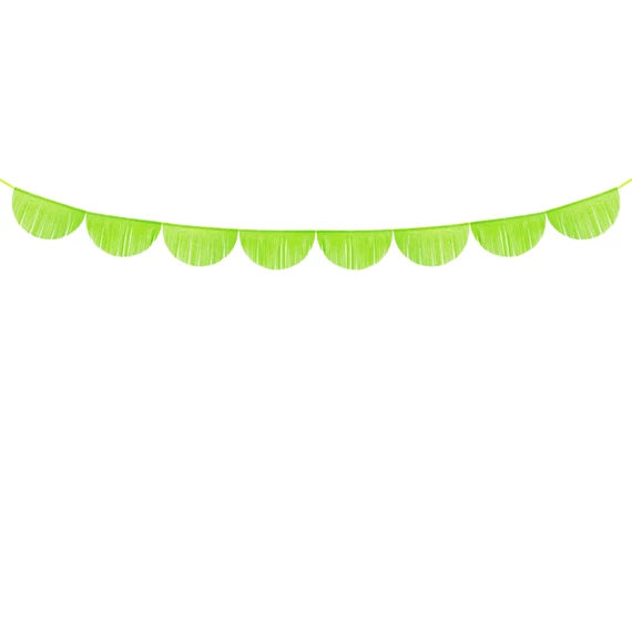 Fodros bojt girland zöldalma 3 m