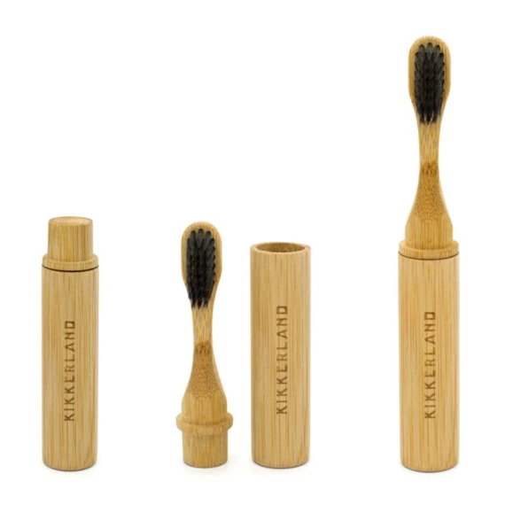 Fogkefe bambuszból, utazó szett