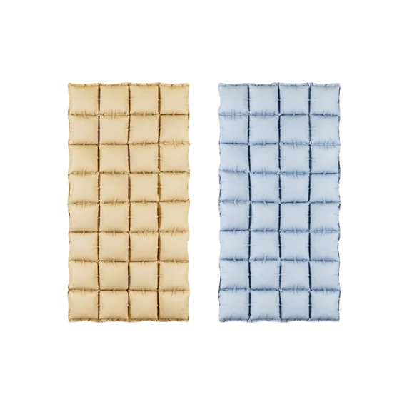 Fólia lufi függöny kétoldalas bézs-kék 55x110 cm