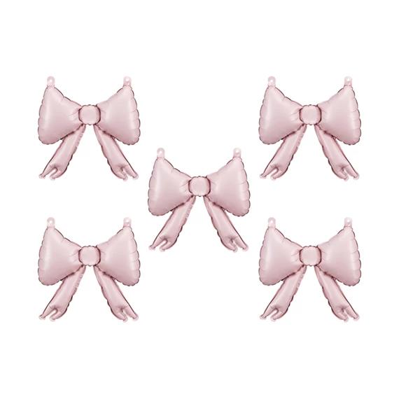 Fólia lufi girlandhoz masni 25,5x25 cm púder rózsaszín S/5