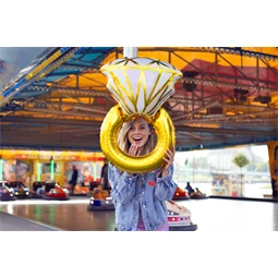 Fólia lufi gyűrű 60x95 cm mix