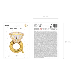Fólia lufi gyűrű 60x95 cm mix
