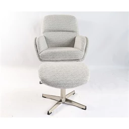 Forgószék szett lábtartóval 72x78x83 cm S/2