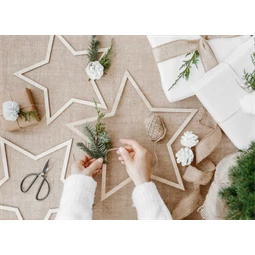 Függő dekorációk csillagok, kevert S/3