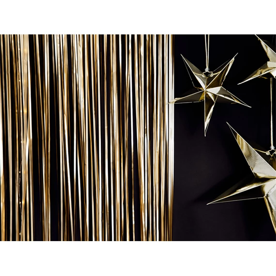 Függöny party arany 90x250 cm