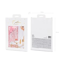 Függöny party rózsaarany 90x250 cm