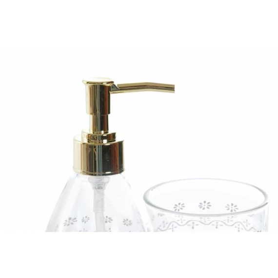 Fürdőszobai szett leveles 9x9x18 cm S/2