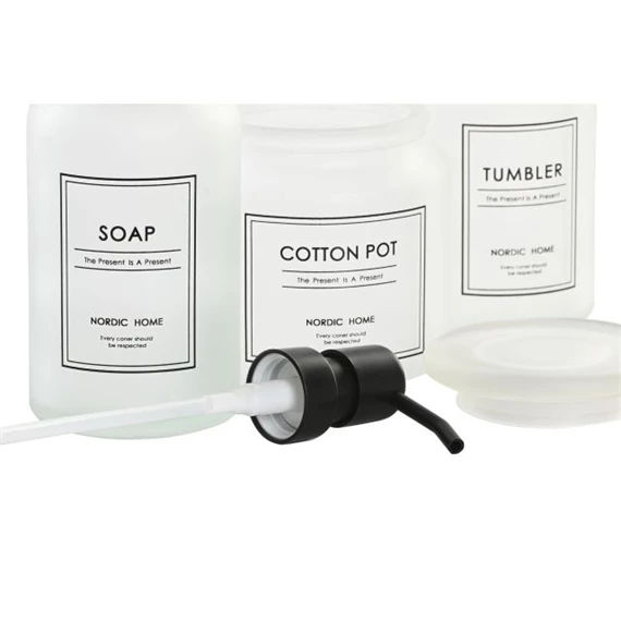 Fürdőszobai szett 7,5x7,5x20 cm S/3