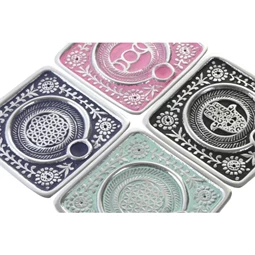 Füstölő tartó 9,5x9,5x1 cm 4 féle