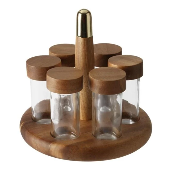 Fűszertartó szett 20,3x20,3x20 cm S/6