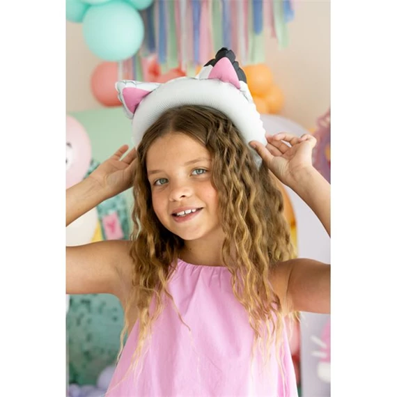 Gabby macskafülek lufi fólia 21.5x21 cm vegyes S/6